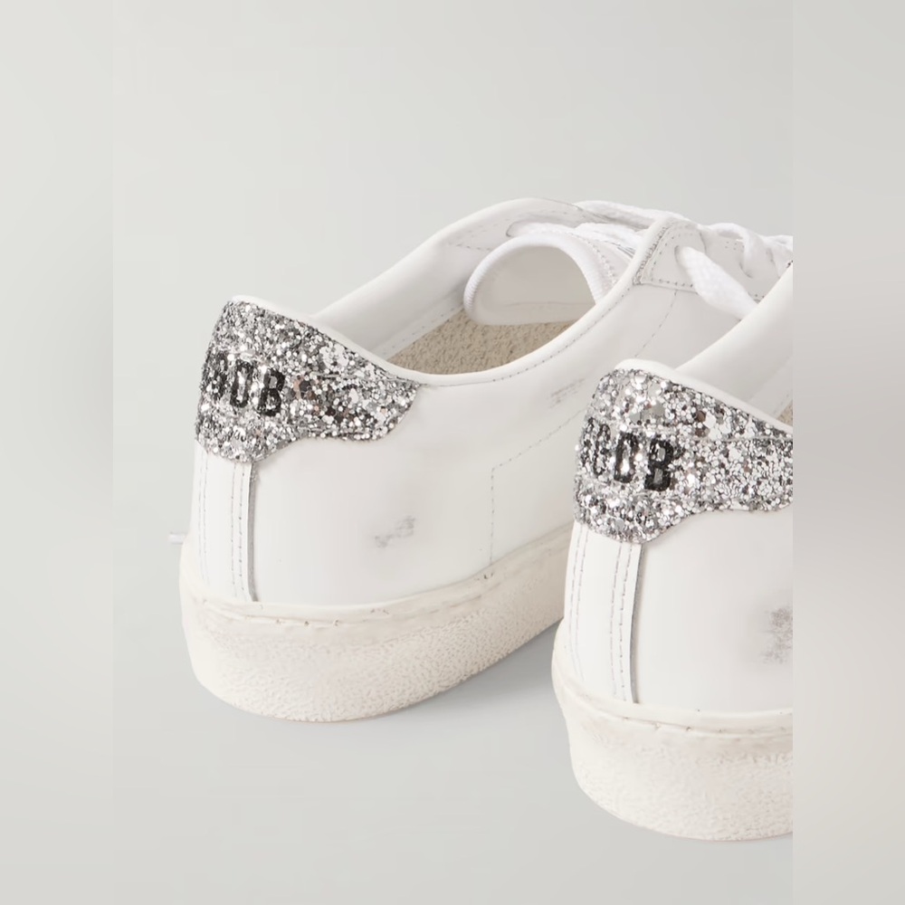 Golden Goose Super Star Classic Leather Sneakers with Swarovski Crystals - Picture 4 of 7